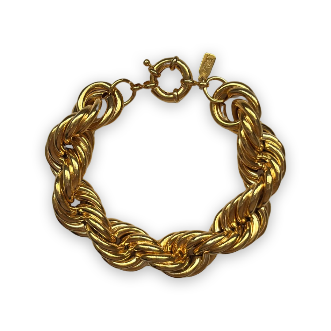 1990s KJL Chunky Statement Rope Bracelet