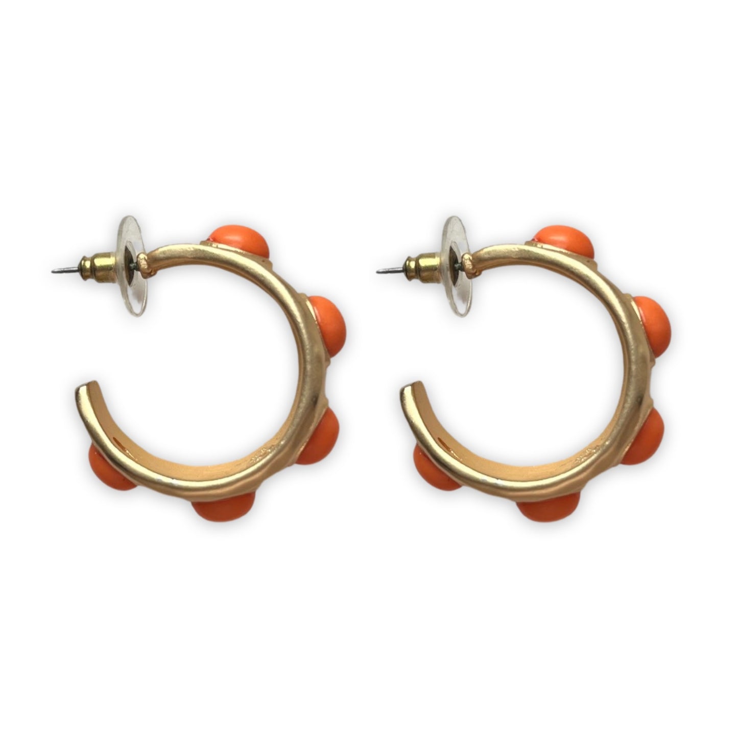 1990s KJL Etruscan Revival Hoop Earrings - Post a