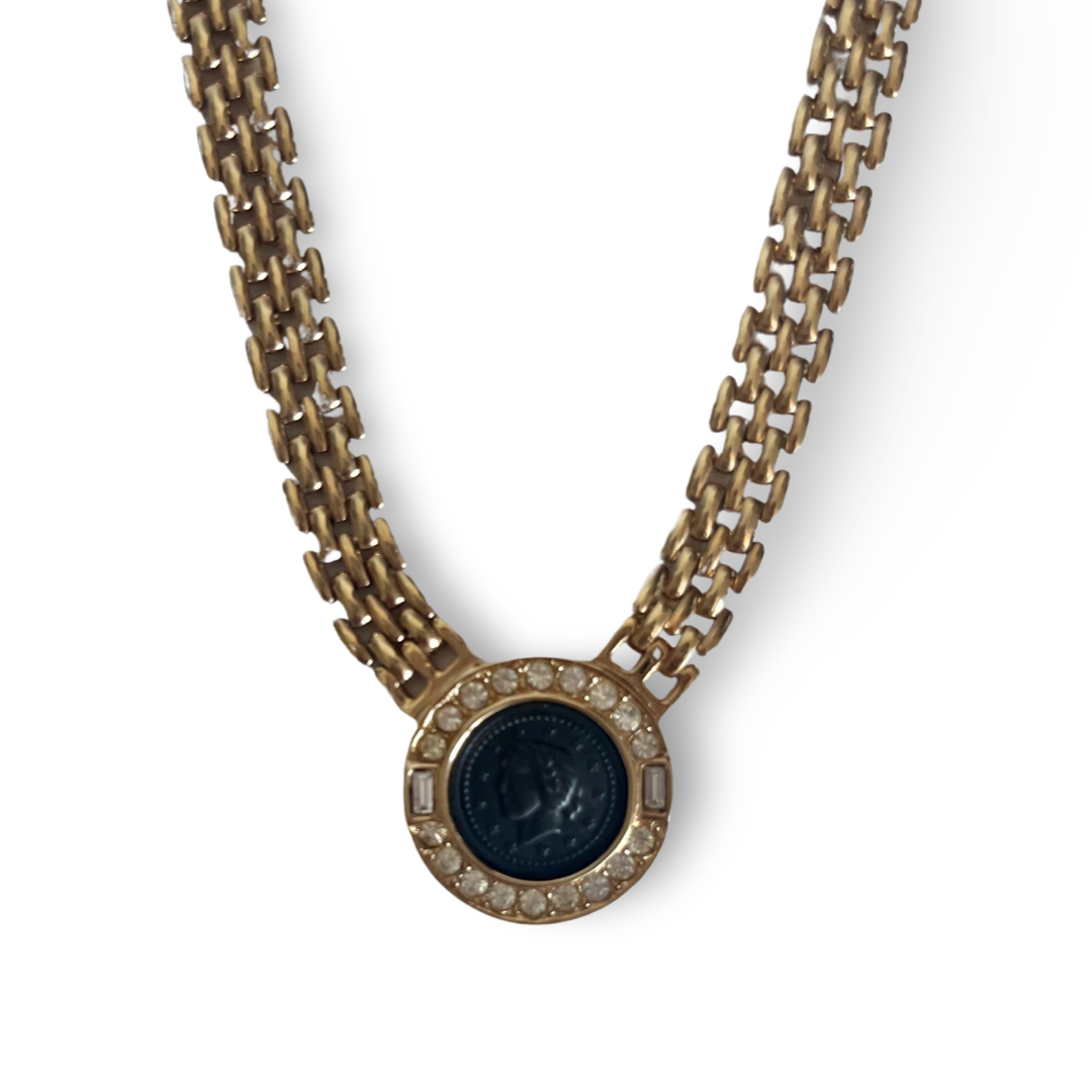 1990s Statement Coin Necklace