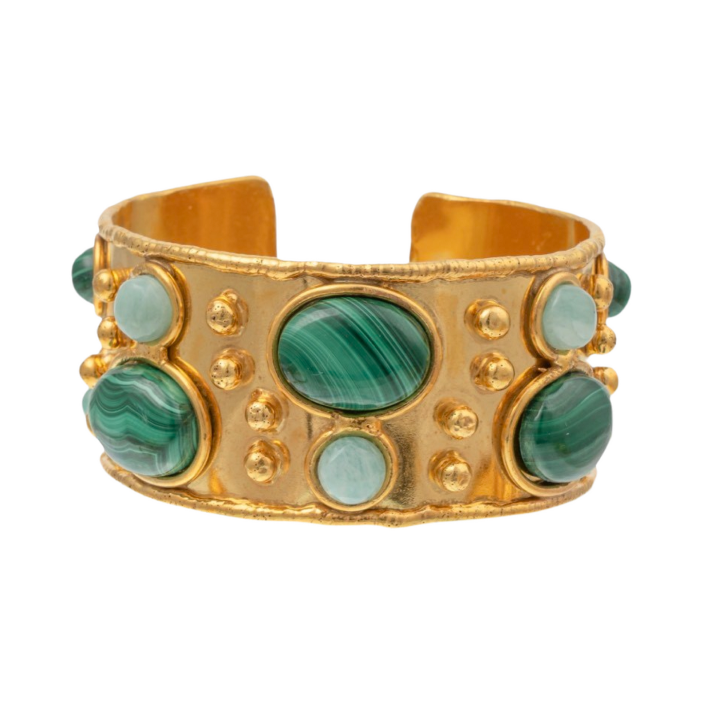 NEW - Gold Plated Byzantine Cuff Bracelet - Sylvia Toledano