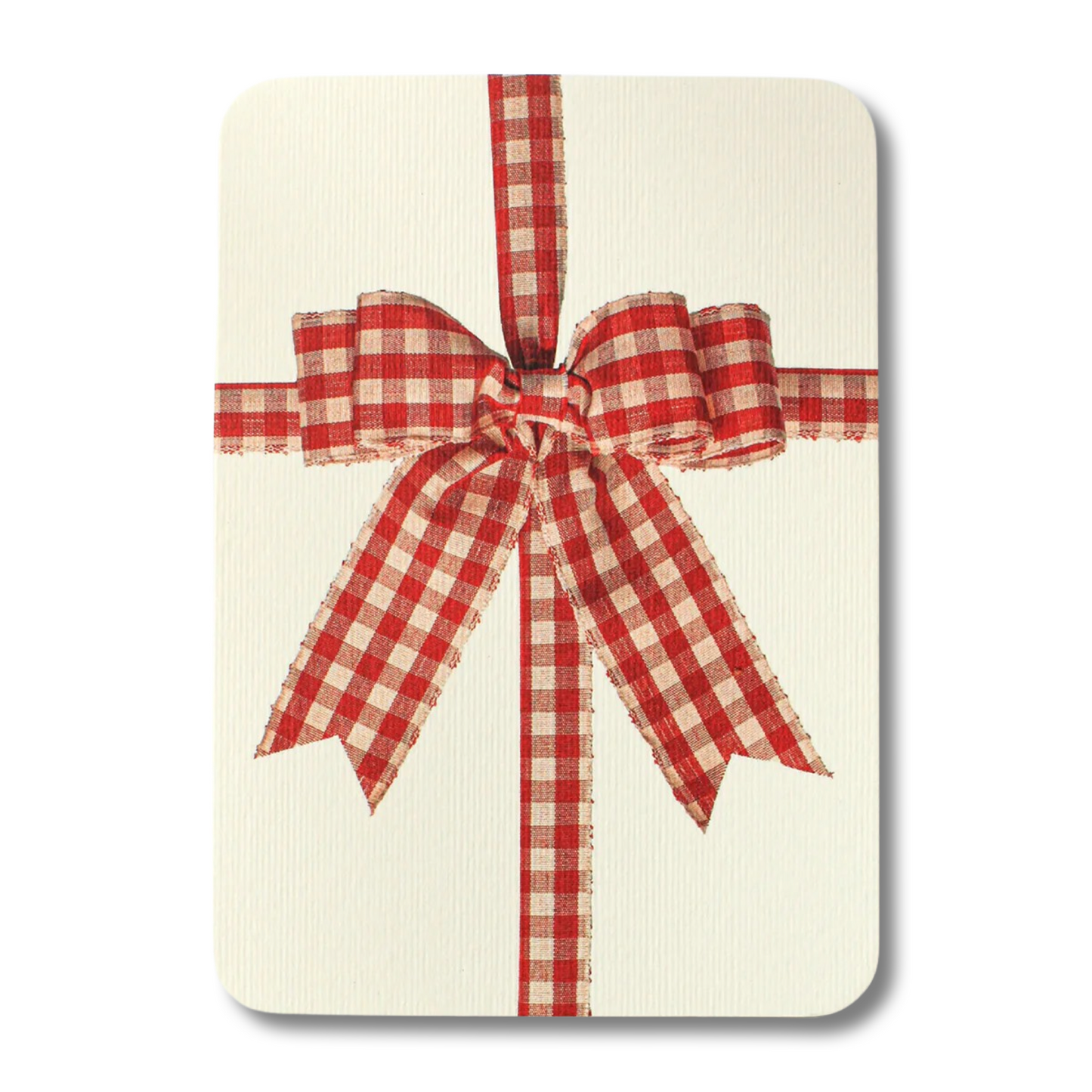 Gingham Ribbon Card