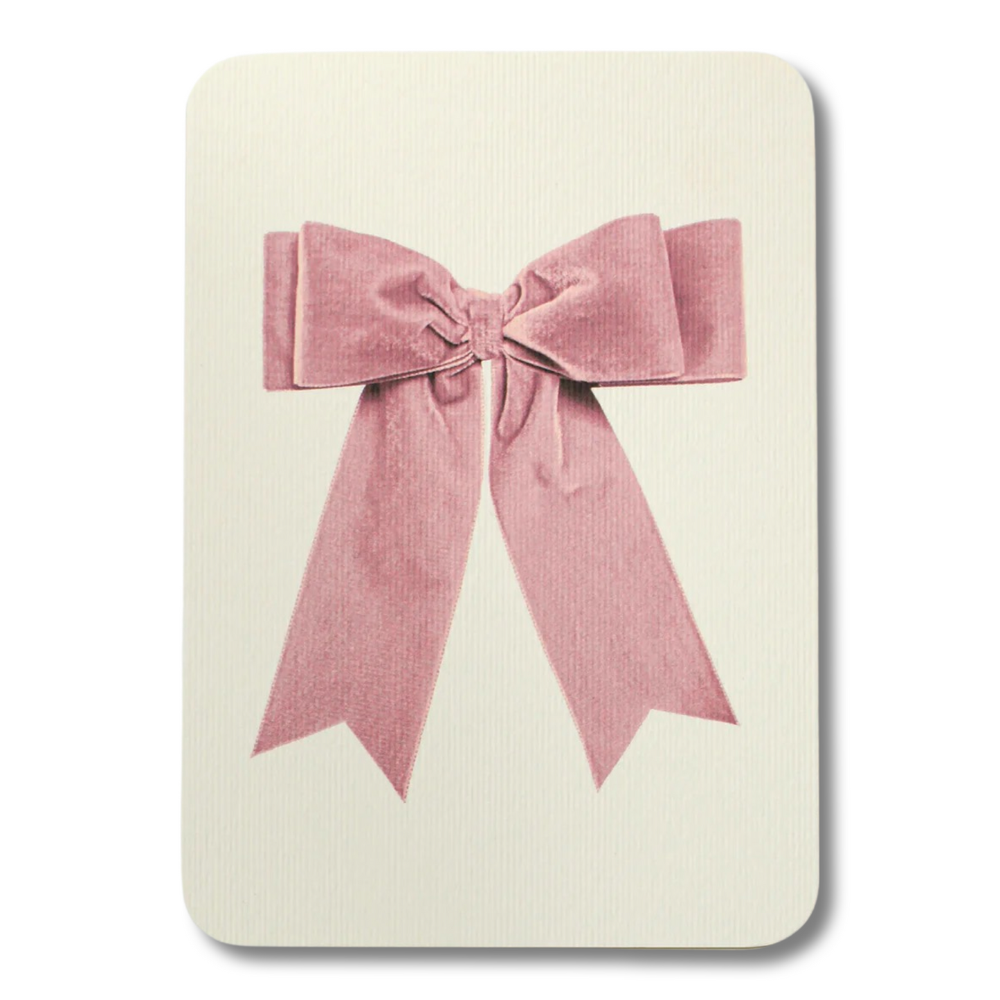 Pink Velvet Ribbon Card