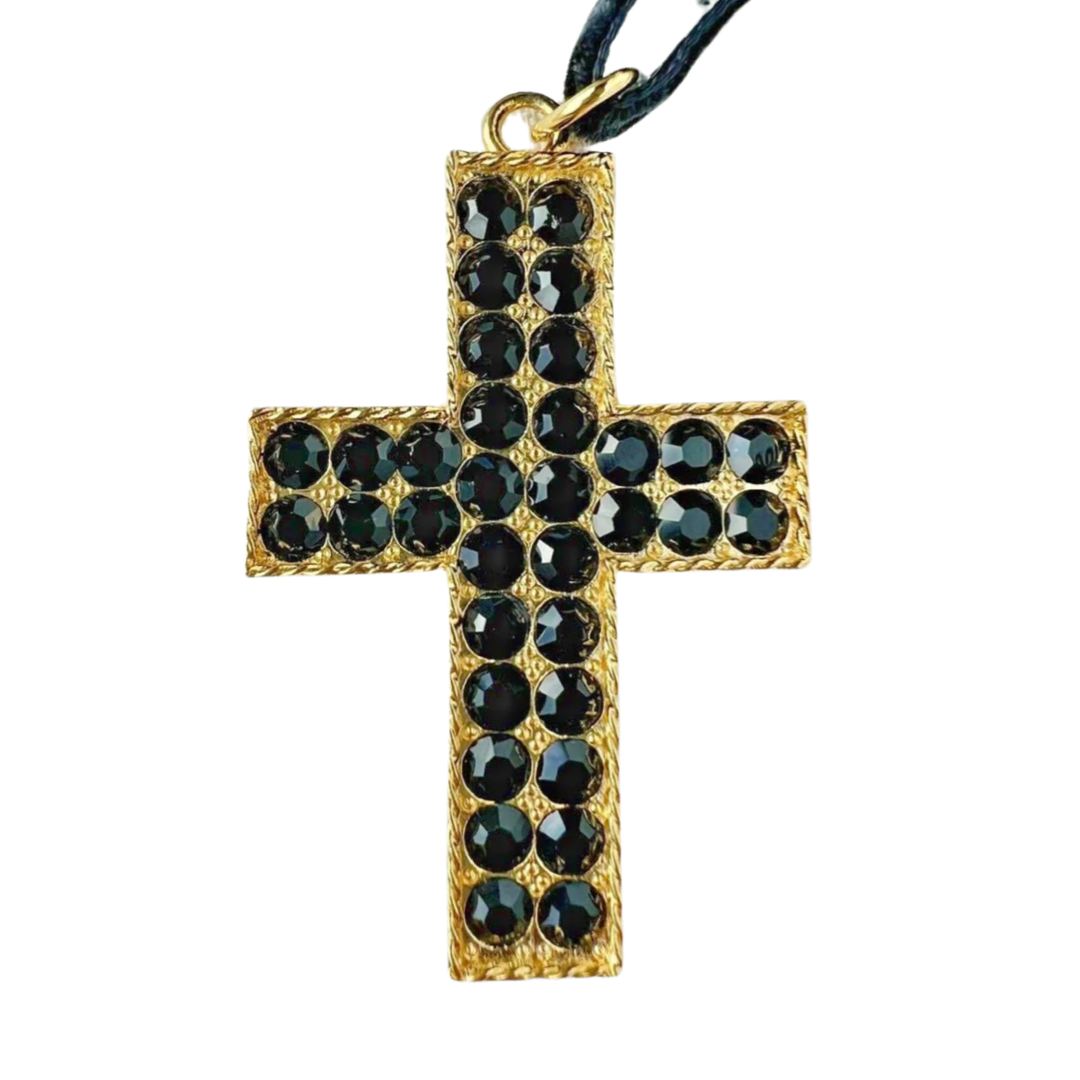 1990s Vintage Swarovski Cross Pendant