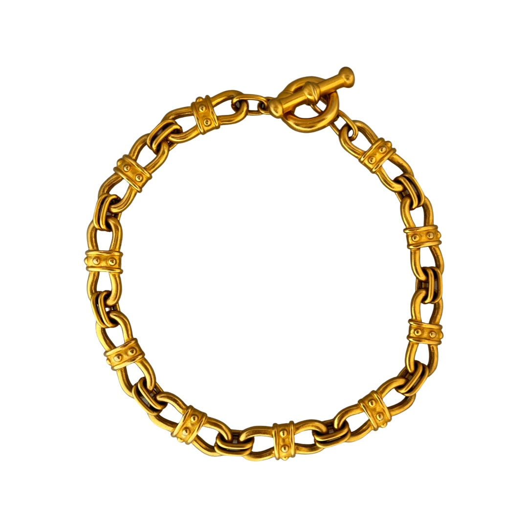 1990s Gold Plated Carlisle Chunky Necklace